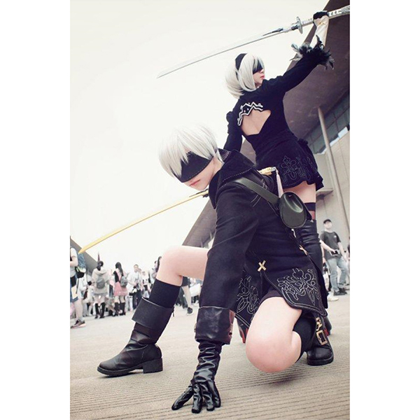 日本製品NieR:Automata 9S コスプレ衣装(武器、ウィッグ付) コスチューム・コスプレ