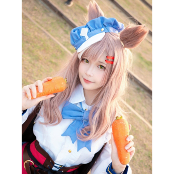 ウマ娘 ヒシミラクル コスプレ ウィッグ 耳付き 値下げしました - エクステ