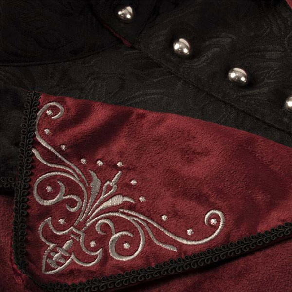 ジャケット 中世ヨーロッパ 貴族風 長袖 ハロウィン コスプレ ステージ衣装 ブラック/レッド/ブルー コスプレ・衣装のVings