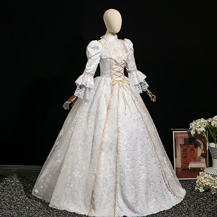 貴族 ドレス 油絵風 お姫様 衣装 カラードレス ロング 宮廷 王族服 お嬢様 舞台衣装 復古 ジュリエット ヨーロッパ ステージ衣装 オペラ声楽 撮影 西洋ドレス レディース ロングドレス 貴族ドレス 中世 貴婦人 ワンピース 演出服 演劇 ハロウィン 女性 コスプレ・衣装のVings