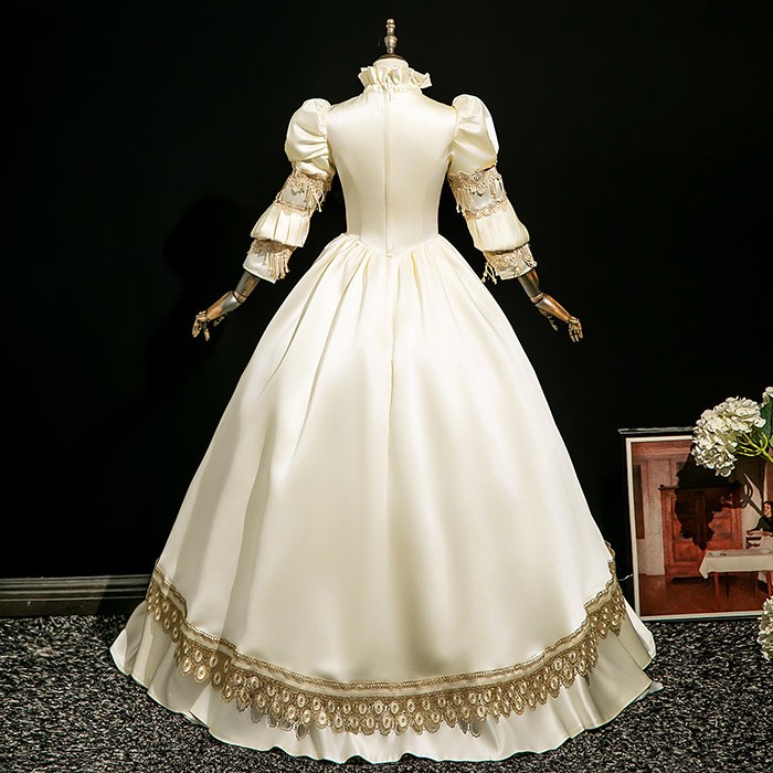 貴族 ドレス 油絵風 お姫様 衣装 カラードレス ロング 宮廷 王族服 お嬢様 舞台衣装 復古 ジュリエット ヨーロッパ ステージ衣装 オペラ声楽 撮影 西洋ドレス レディース ロングドレス 貴族ドレス 中世 貴婦人 ワンピース 演出服 演劇 ハロウィン 女性 コスプレ・衣装のVings