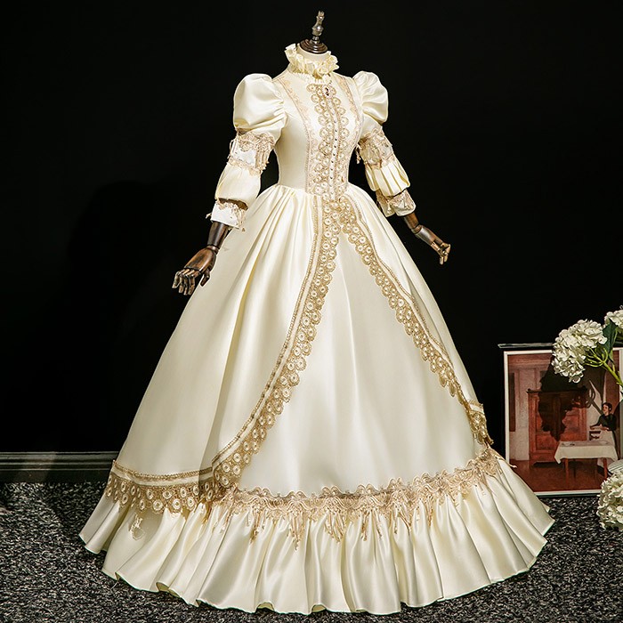 貴族 ドレス 油絵風 お姫様 衣装 カラードレス ロング 宮廷 王族服 お嬢様 舞台衣装 復古 ジュリエット ヨーロッパ ステージ衣装 オペラ声楽 撮影 西洋ドレス レディース ロングドレス 貴族ドレス 中世 貴婦人 ワンピース 演出服 演劇 ハロウィン 女性 コスプレ・衣装のVings