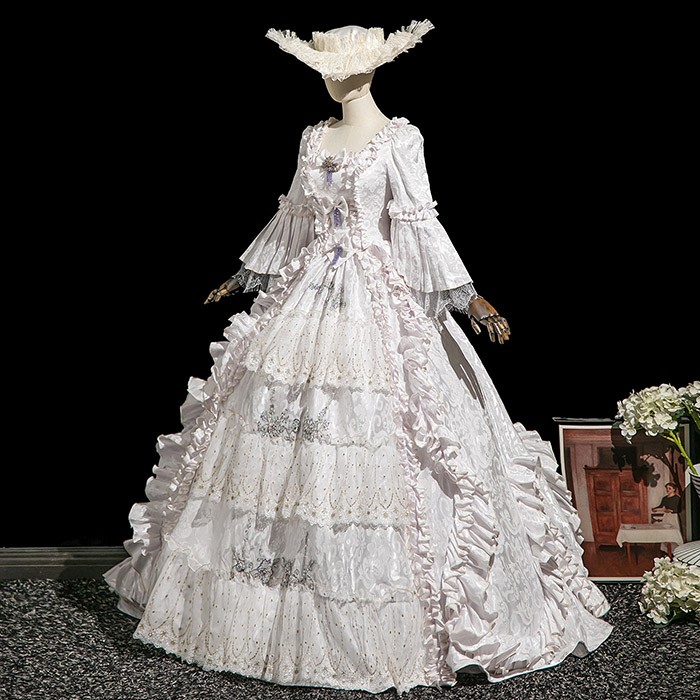 貴族 ドレス 油絵風 お姫様 衣装 カラードレス ロング 宮廷 王族服 お嬢様 舞台衣装 復古 ジュリエット ヨーロッパ ステージ衣装 オペラ声楽 撮影 西洋ドレス レディース ロングドレス 貴族ドレス 中世 貴婦人 ワンピース 演出服 演劇 ハロウィン 女性 コスプレ・衣装のVings