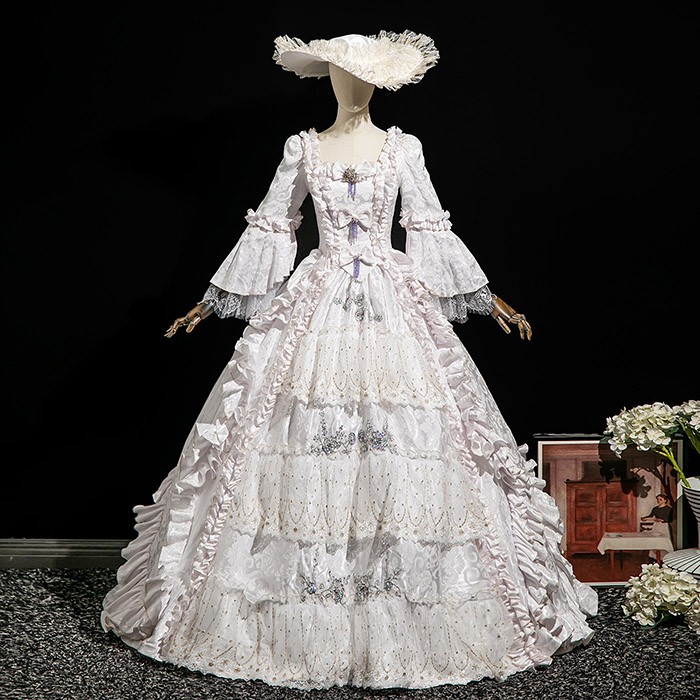 貴族 ドレス 油絵風 お姫様 衣装 カラードレス ロング 宮廷 王族服 お嬢様 舞台衣装 復古 ジュリエット ヨーロッパ ステージ衣装 オペラ声楽 撮影 西洋ドレス レディース ロングドレス 貴族ドレス 中世 貴婦人 ワンピース 演出服 演劇 ハロウィン 女性 コスプレ・衣装のVings