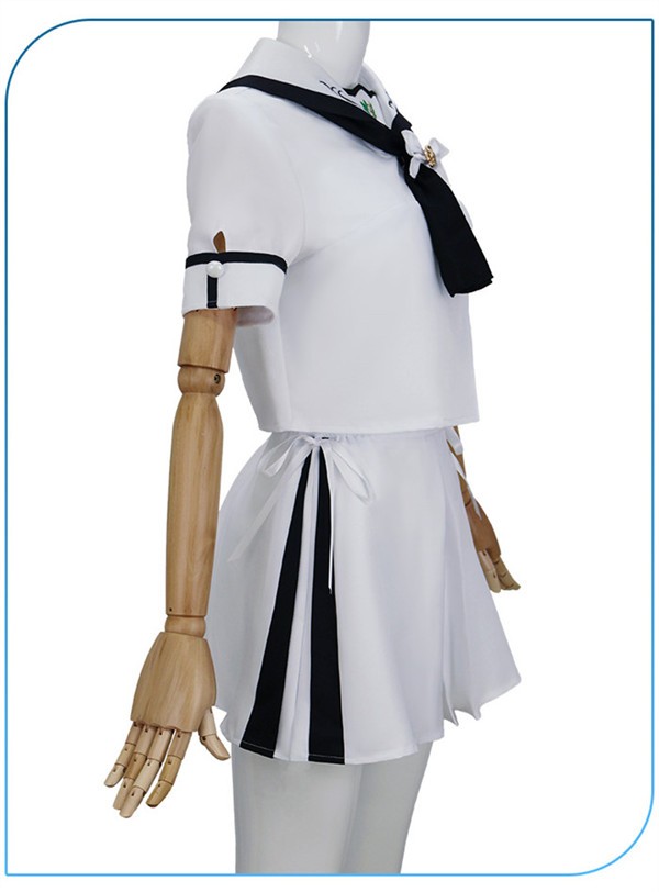 Summer Pockets 鳴瀬しろは JK制服 コスプレ衣装セット 制服 学生服風 ウィッグ コスチューム 仮装 イベント 学園祭 演劇 舞台 ステージ 撮影 学芸会 文化祭 ハロウィン コスプレ・衣装のVings