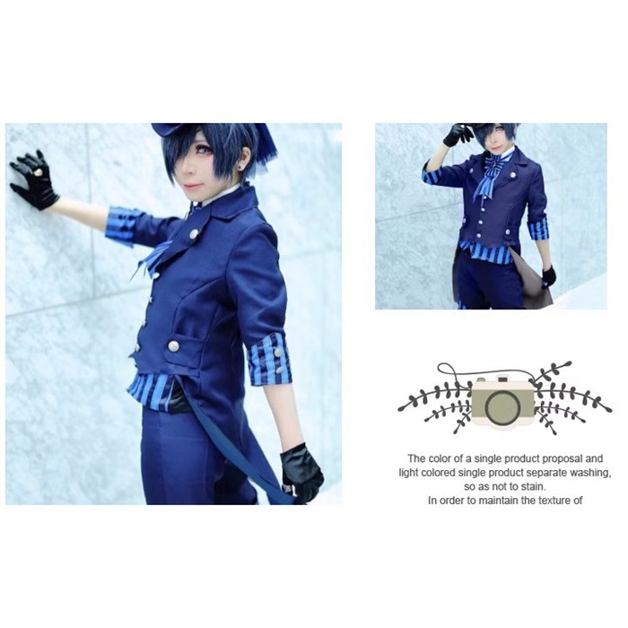 シエル コスプレ衣装 Book of the Atlantic 黒執事 劇場版 コスプレ 豪華セット シエル・ファントムハイヴ cosplay コスチューム イベント コスプレ・衣装のVings