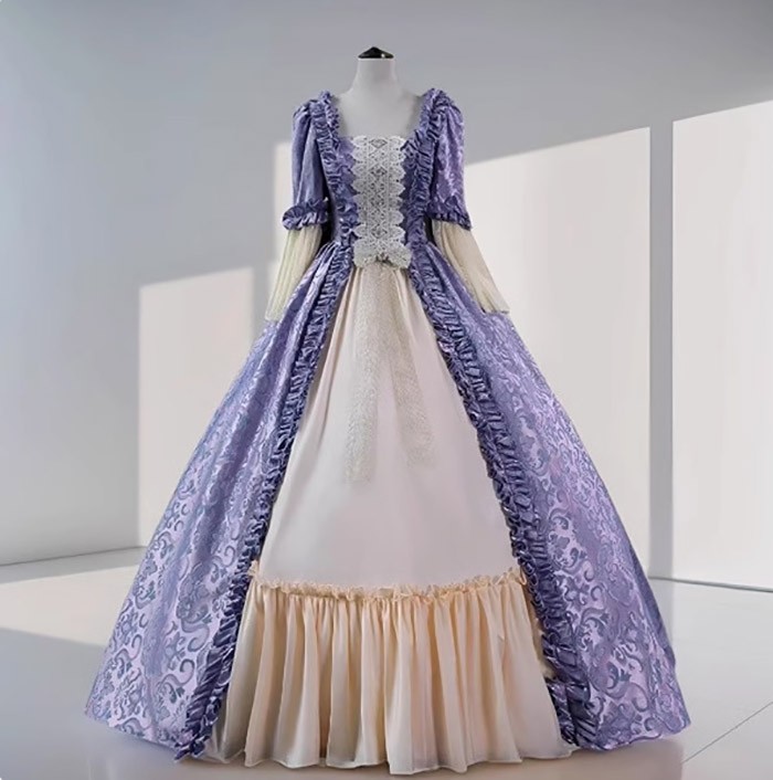 貴族 ドレス 油絵風 お姫様 衣装 カラードレス ロング 宮廷 王族服 お嬢様 舞台衣装 復古 ジュリエット ヨーロッパ ステージ衣装 オペラ声楽 撮影 西洋ドレス レディース ロングドレス 貴族ドレス 中世 貴婦人 ワンピース 演出服 演劇 ハロウィン 女性 コスプレ・衣装のVings