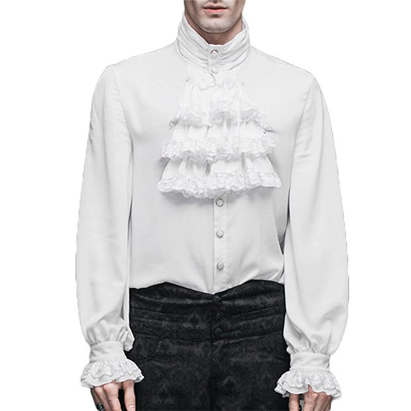 トップス シャツ メンズ ジャケット追加ＯＫ ステージ衣装 ヨーロッパ中世 貴族 ブラック/ホワイト/ベージュ コスプレ・衣装のVings