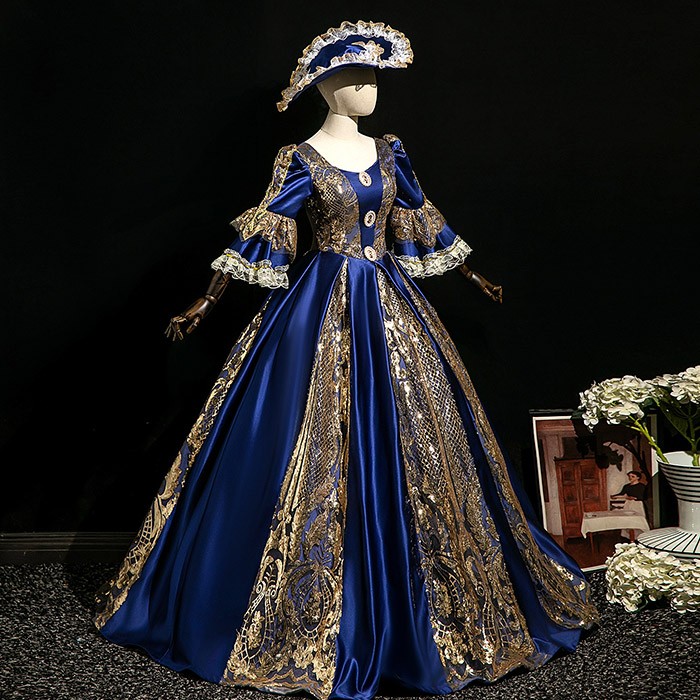 貴族 ドレス 油絵風 お姫様 衣装 カラードレス ロング 宮廷 王族服 お嬢様 舞台衣装 復古 ジュリエット ヨーロッパ ステージ衣装 オペラ声楽 撮影 西洋ドレス レディース ロングドレス 貴族ドレス 中世 貴婦人 ワンピース 演出服 演劇 ハロウィン 女性 コスプレ・衣装のVings