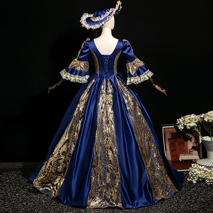 貴族 ドレス 油絵風 お姫様 衣装 カラードレス ロング 宮廷 王族服 お嬢様 舞台衣装 復古 ジュリエット ヨーロッパ ステージ衣装 オペラ声楽 撮影 西洋ドレス レディース ロングドレス 貴族ドレス 中世 貴婦人 ワンピース 演出服 演劇 ハロウィン 女性 コスプレ・衣装のVings