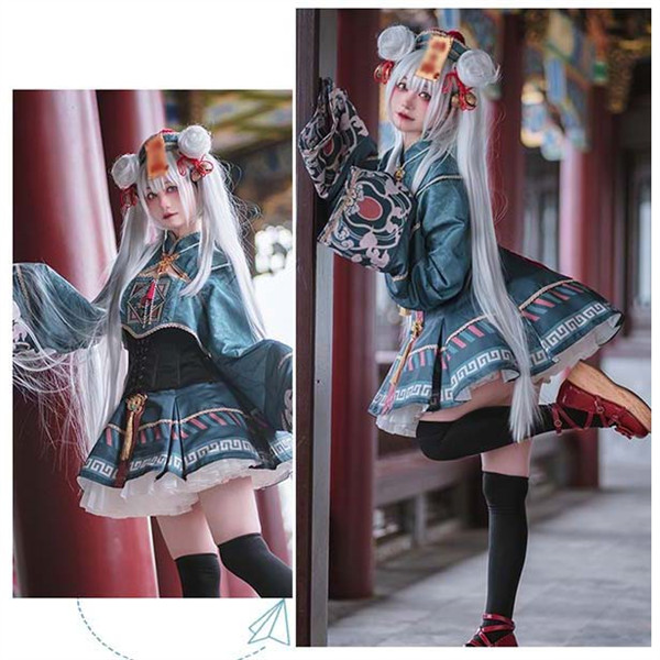 ハロウィン ロリータ 中華風 チャイナ lolita キョンシー ゾンビ コスチューム チャイナ服 レディース ワンピース | Vings(ヴィングス)