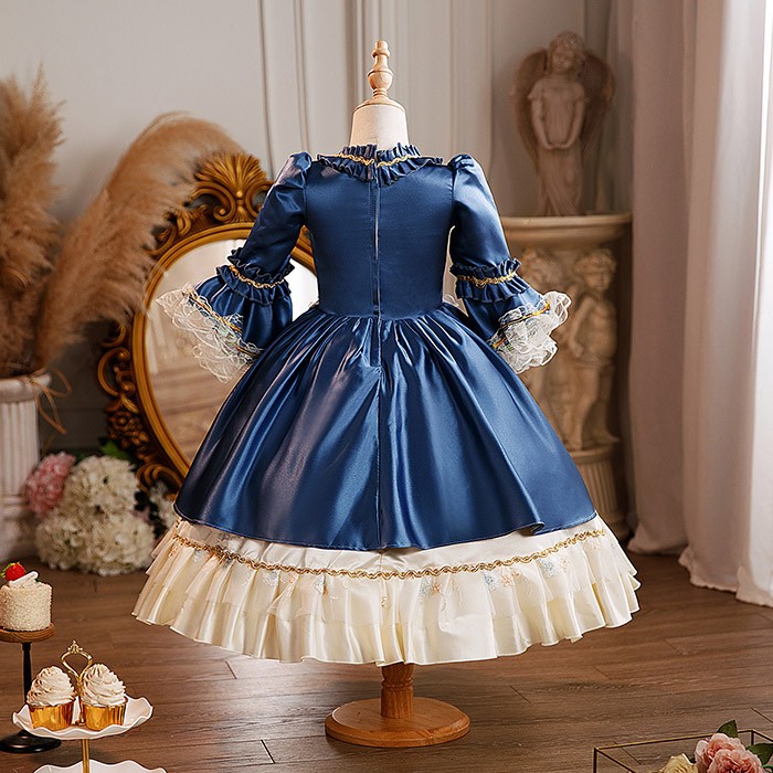 キッズ 貴族 ドレス お姫様 衣装 油絵風 ロング 宮廷 王族服 お嬢様 舞台衣装 復古 ヨーロッパ 演劇服装 ステージ衣装 オペラ声楽 撮影 西洋ドレス レディース ロングドレス 貴族ドレス 中世 ワンピース 演出服 演劇 ハロウィン 女の子 コスプレ・衣装のVings