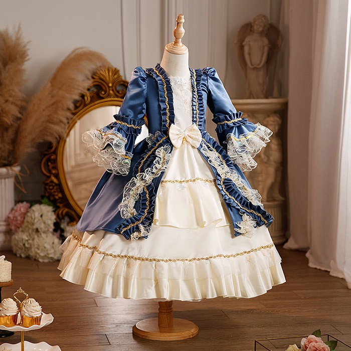 キッズ 貴族 ドレス お姫様 衣装 油絵風 ロング 宮廷 王族服 お嬢様 舞台衣装 復古 ヨーロッパ 演劇服装 ステージ衣装 オペラ声楽 撮影 西洋ドレス レディース ロングドレス 貴族ドレス 中世 ワンピース 演出服 演劇 ハロウィン 女の子 コスプレ・衣装のVings