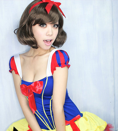 ハロウィン衣装 パフスカート 白雪姫 舞台衣装 Cosplay コスプレ 大人用 ハロウィン仮装 ハロウィン 仮装 ディズニー 大人 ハロウィン 衣装 女性用 コスチューム コスプレ・衣装のVings