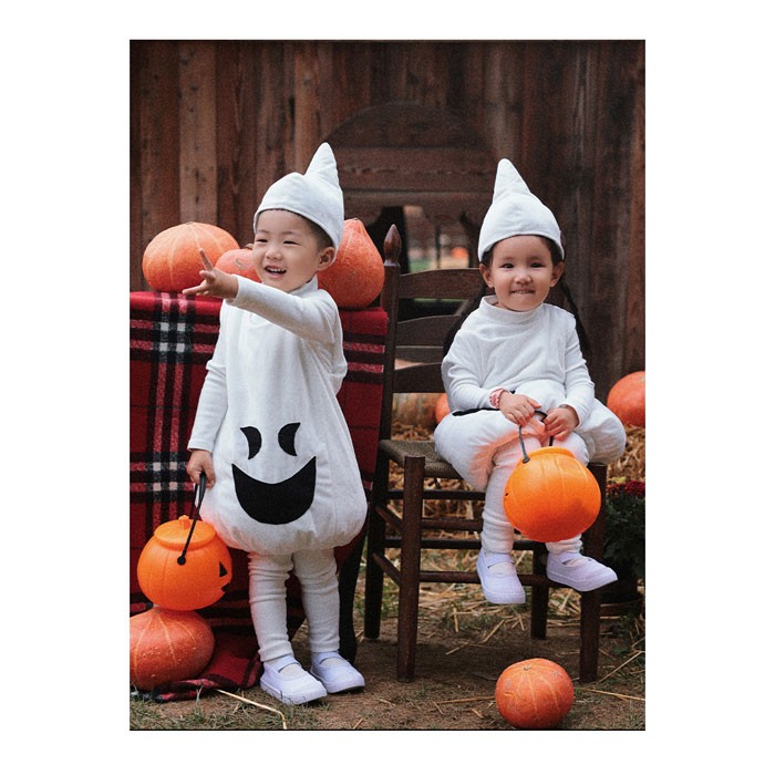 子供 ハロウィン 衣装 おばけ ゴースト コスプレ 仮装 90〜120cm キッズ 男の子 女の子 コスチューム パーティーグッズ 可愛い 文化祭 学園祭 イベント 余興 コスプレ・衣装のVings