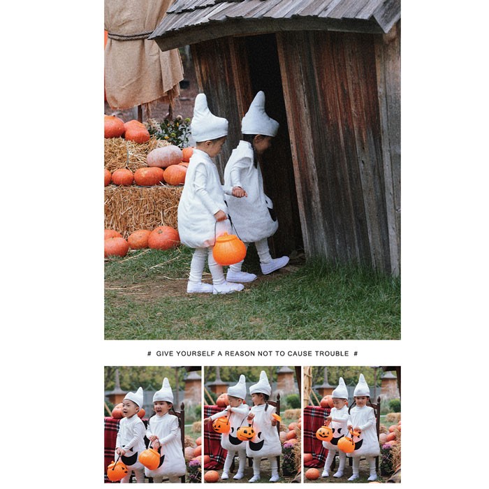 子供 ハロウィン 衣装 おばけ ゴースト コスプレ 仮装 90〜120cm キッズ 男の子 女の子 コスチューム パーティーグッズ 可愛い 文化祭 学園祭 イベント 余興 コスプレ・衣装のVings