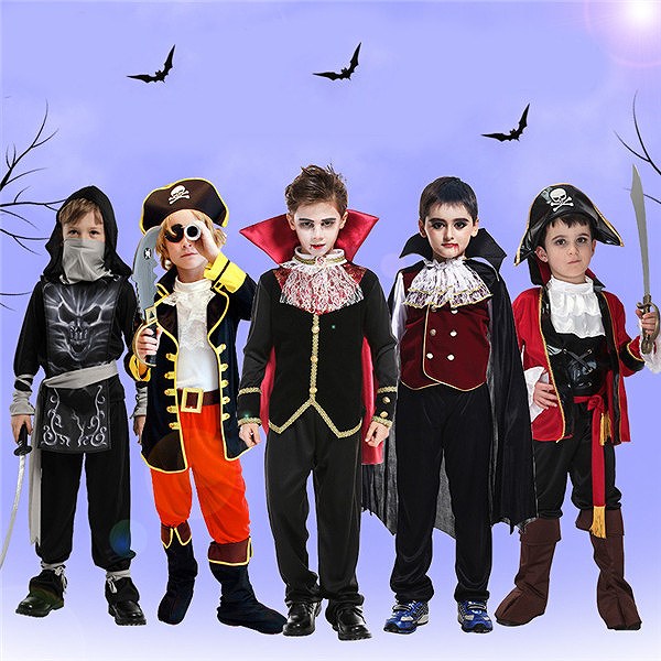 ハロウィン 仮装 海賊 衣装 男の子 子供衣装 吸血鬼 伯爵 5タイプ 忍者 Vings(ヴィングス)