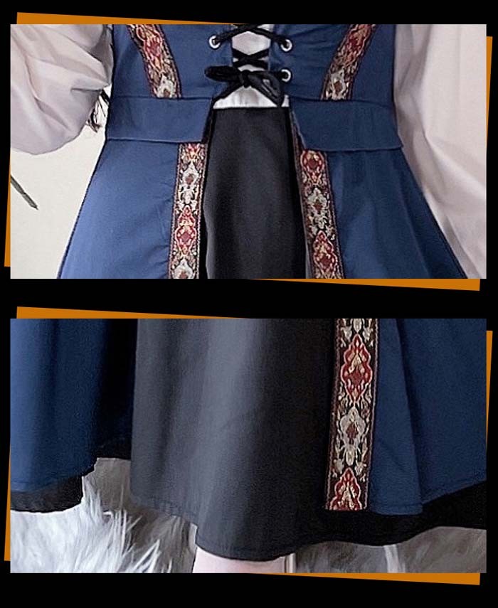 中世ヨーロッパ 貴族 ドレス ロングドレス コスプレ衣装 大人 魔法使い パーティードレス ハロウィン 仮装 上品 ネイビー ワインレッド ゴシック様式 ビクトリア 風 学園祭 文化祭 ダンスパーティー パーティードレス 衣装 クリスマス 文化祭 学園祭 コスプレ・衣装のVings