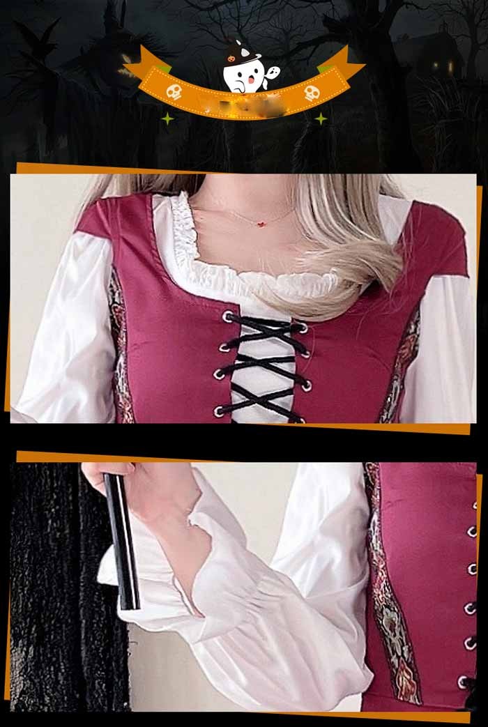 中世ヨーロッパ 貴族 ドレス ロングドレス コスプレ衣装 大人 魔法使い パーティードレス ハロウィン 仮装 上品 ネイビー ワインレッド ゴシック様式 ビクトリア 風 学園祭 文化祭 ダンスパーティー パーティードレス 衣装 クリスマス 文化祭 学園祭 コスプレ・衣装のVings