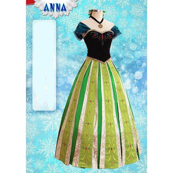 アナと雪の女王 アナ ディズニープリンセス 戴冠式 コスプレ・衣装のVings