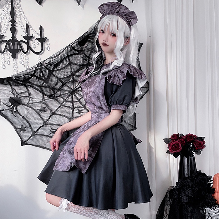 ハロウィン ロリータ 魔女 ワンピース コスチューム ハロウィン衣装 仮装 かわいい おしゃれ ハロウィンコスプレ コスプレ・衣装のVings