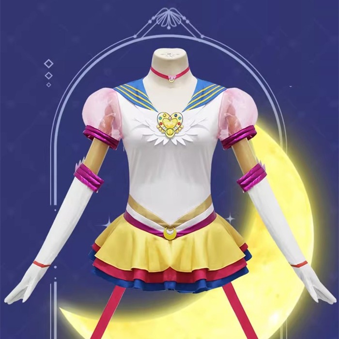 美少女戦士セーラームーン 月野うさぎ風 コスプレ衣装 セーラー服 全セット レディース アニメ 二次元 キャラクター 仮装 衣装 ウィッグ 追加可 コスプレ・衣装のVings