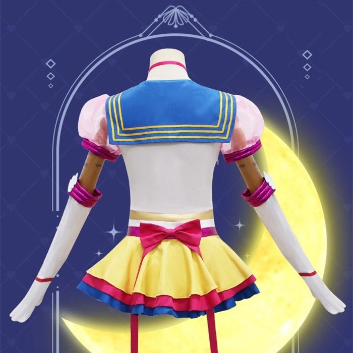 美少女戦士セーラームーン 月野うさぎ風 コスプレ衣装 セーラー服 全セット レディース アニメ 二次元 キャラクター 仮装 衣装 ウィッグ 追加可 コスプレ・衣装のVings
