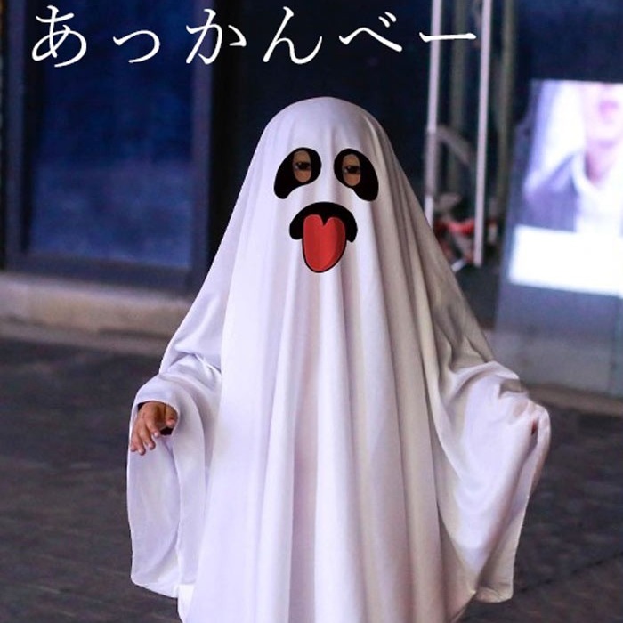 ハロウィン コスチューム ゴースト マントパンプキン 幽霊 仮装 子供 大人 ハロウィンイベント コスプレ 衣装 S/M/L サイズ コスプレ・衣装のVings