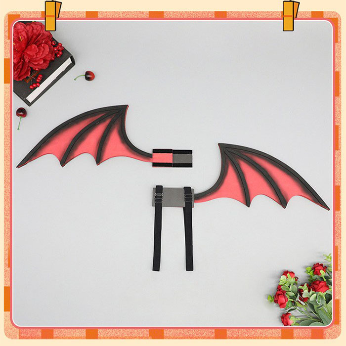 2点セット カチューシャ 翼 ハロウィン 仮装 悪魔 ヴィラン デビル レッド パープル ブラック コスプレ用 しっぽ 尾 ヘアアクセサリー 耳飾り かわいい セクシー 可愛いコスプレ 小物 撮影 グッズ レディース 大人 女性 ハロウィン コスチューム コスプレ・衣装のVings