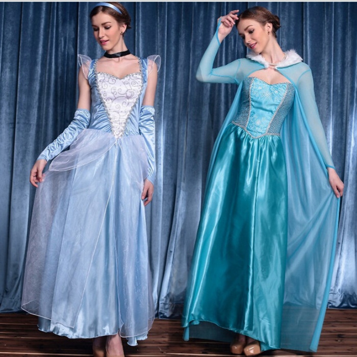 ハロウィン ディズニーシンデレラ様ドレス Frozen アナと雪の女王 アイーシャElsa マキシCOSPLAY映画 大人用 クリスマス 成人DS女性は服装に 公演服ハロウィン 仮装 ディズニー 大人 ハロウィン 衣装 女性用 コスチューム コスプレ・衣装のVings