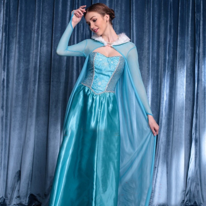 ハロウィン ディズニーシンデレラ様ドレス Frozen アナと雪の女王 アイーシャElsa マキシCOSPLAY映画 大人用 クリスマス 成人DS女性は服装に 公演服ハロウィン 仮装 ディズニー 大人 ハロウィン 衣装 女性用 コスチューム コスプレ・衣装のVings