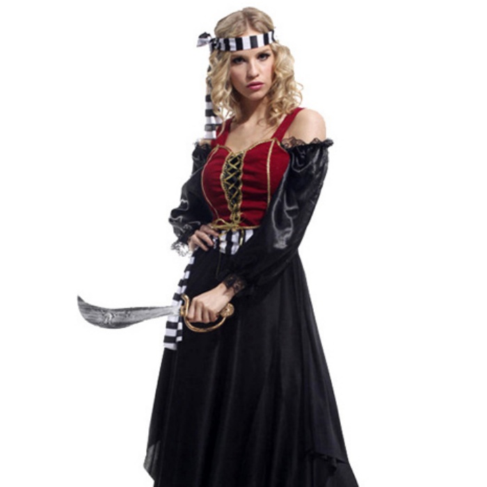海賊衣装 カリブの海賊 ヴァンパイア パーティー仮装 演出衣装 ハロウィン 仮装 ディズニー 大人 ハロウィン 衣装 女性用 コスチューム ハロウィン 女性向けかっこいい・セクシー系コスチューム コスプレ・衣装のVings