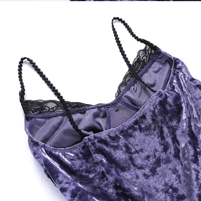 2点セット ワンピース ゴシック風 レディース ロリータ ゴスロリ ワンピース トップス コスプレ ロリータ パープル 黒 セクシー ランジェリー キャミワンピ 悪魔 吸血鬼 魔女 メイド ドレス お姫様 姫系 演劇 ハロウィン 仮装 学園祭 文化祭 イベント コスプレ・衣装のVings