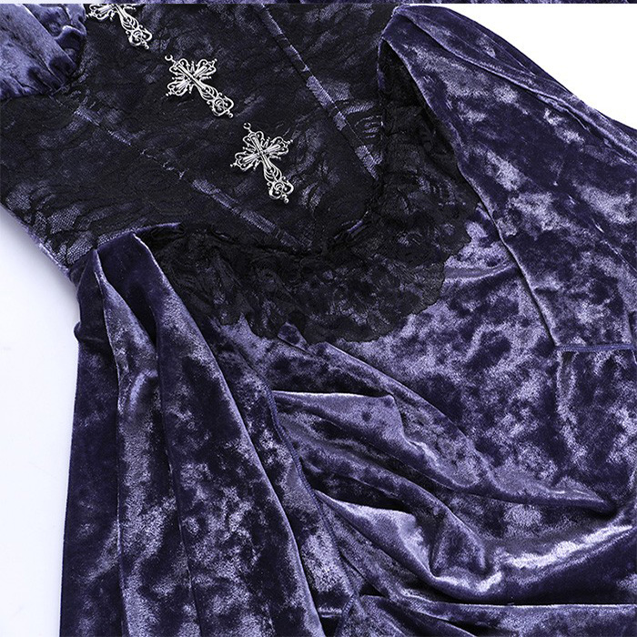 2点セット ワンピース ゴシック風 レディース ロリータ ゴスロリ ワンピース トップス コスプレ ロリータ パープル 黒 セクシー ランジェリー キャミワンピ 悪魔 吸血鬼 魔女 メイド ドレス お姫様 姫系 演劇 ハロウィン 仮装 学園祭 文化祭 イベント コスプレ・衣装のVings