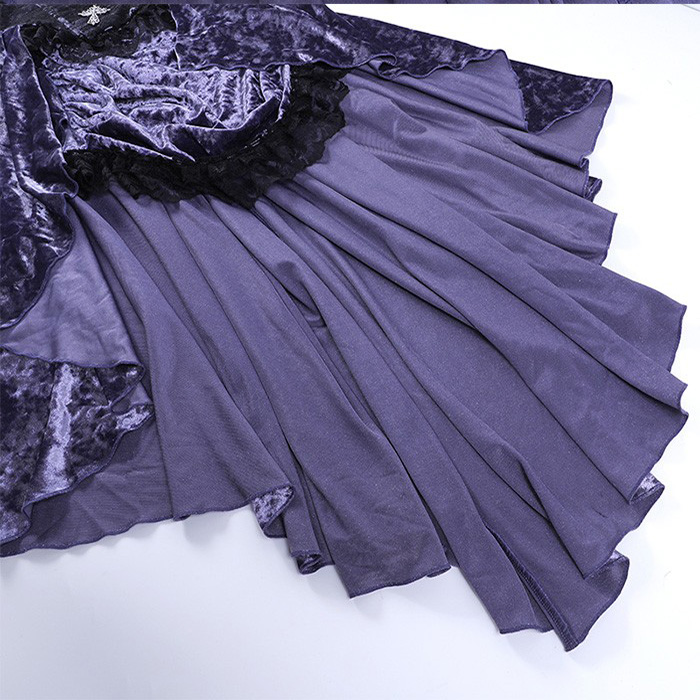 2点セット ワンピース ゴシック風 レディース ロリータ ゴスロリ ワンピース トップス コスプレ ロリータ パープル 黒 セクシー ランジェリー キャミワンピ 悪魔 吸血鬼 魔女 メイド ドレス お姫様 姫系 演劇 ハロウィン 仮装 学園祭 文化祭 イベント コスプレ・衣装のVings