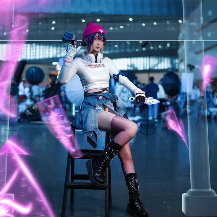 オーバーウォッチ2 Overwatch2 OW2 LE SSERAFIM AntiFragile キリコ Kiriko 家守 霧子 コスプレ衣装 コスチューム ウィッグ 靴 追加可 cosplay イベント 演出服 アニメ 変装 仮装 ハロウィン 学園祭 文化祭 学芸会 コスプレ・衣装のVings