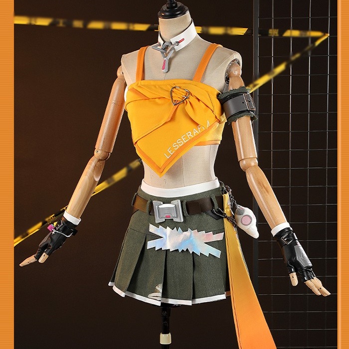 オーバーウォッチ2 Overwatch2 OW2 LE SSERAFIM マーシー Mercy コスプレ衣装 コスチューム ウィッグ 追加可 cosplay イベント 演出服 アニメ 変装 仮装 ハロウィン 学園祭 文化祭 学芸会 コスプレ・衣装のVings