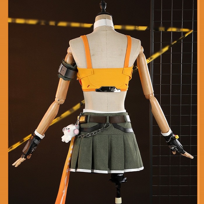 オーバーウォッチ2 Overwatch2 OW2 LE SSERAFIM マーシー Mercy コスプレ衣装 コスチューム ウィッグ 追加可 cosplay イベント 演出服 アニメ 変装 仮装 ハロウィン 学園祭 文化祭 学芸会 コスプレ・衣装のVings