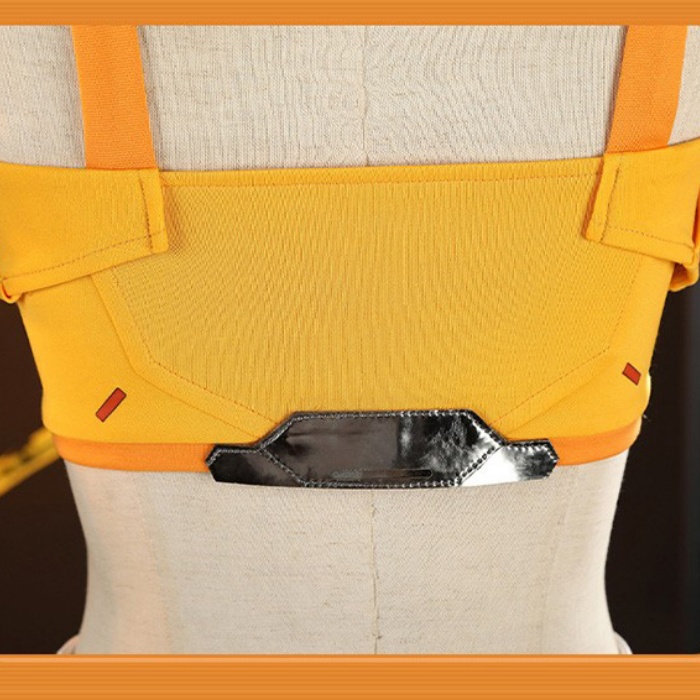 オーバーウォッチ2 Overwatch2 OW2 LE SSERAFIM マーシー Mercy コスプレ衣装 コスチューム ウィッグ 追加可 cosplay イベント 演出服 アニメ 変装 仮装 ハロウィン 学園祭 文化祭 学芸会 コスプレ・衣装のVings