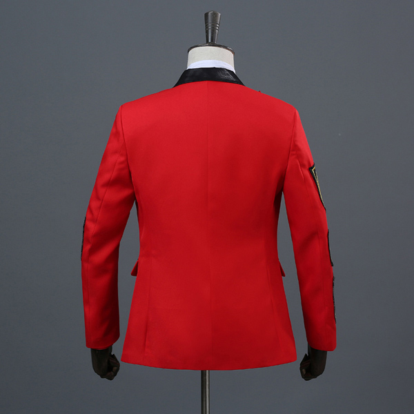 ステージ衣装 ジャケットのみ 黒 赤 コスプレ・衣装のVings