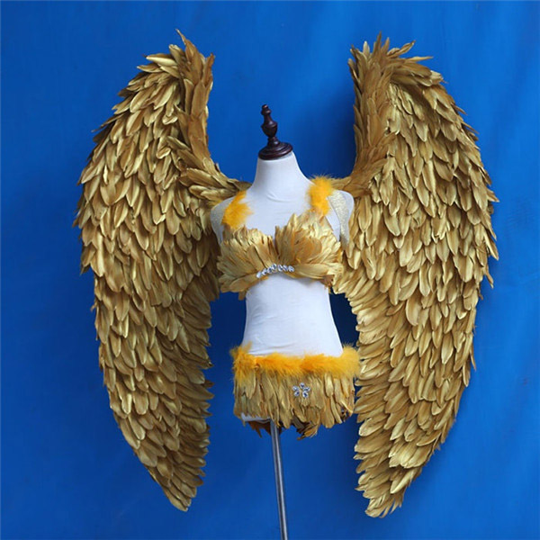 コスプレ道具 天使 羽 120cm ホワイト グレー ゴールド 翼 天使の翼 クリスマス用 コスプレ・衣装のVings