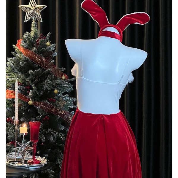 サンタ コスプレ レディース ワンピース リボン Xmas クリスマス 冬 仮装 イベント 衣装 サンタ サンタクロース 赤 サンタコス エロ 可愛い コスチューム パーティ コスプレ・衣装のVings