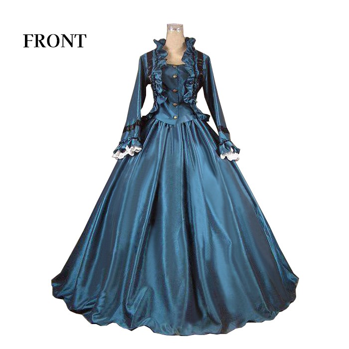 貴族ドレス ステージ衣装 お姫様ドレス lolita 舞台衣装 オペラ声楽 中世貴族風 お姫様ドレス お嬢様 パーティー 中世ドレス 演奏会用ロングドレス プリンセスライン フリル Aライン コスプレ・衣装のVings