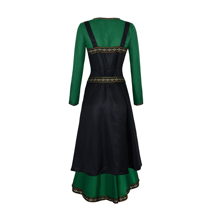 コスプレ衣装 ワンピース + エプロン レディース 仮装ドレス 長袖 ファンタジー 中世ドレス 女性用レトロドレス テーマパーティー 華やかドレス 魔法の世界 おしゃれ コスプレ衣装 ドレスアップ イベント コスチューム パーティー 文化祭 学園祭 コスプレ・衣装のVings